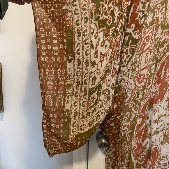 Ruggline Bohemian Mandala Kimono W/ Split Angel Sleeve One Size Indy Festival - Picture 9 of 13